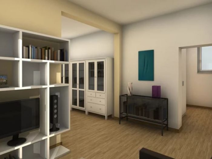 Archisio - Gesino Macrina - Progetto Nuova distribuzione degli spazi interni di un appartamento cavour - roma2014
