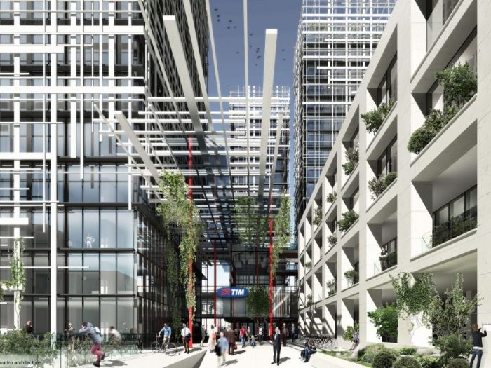 Archisio - Bicuadro - Progetto Headquarter telecom italia roma eur