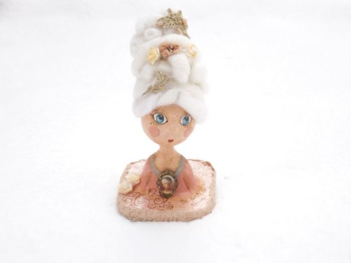 Archisio - Pupillae Art Dolls - Progetto Paper clay dolls maria antonietta regina di stile