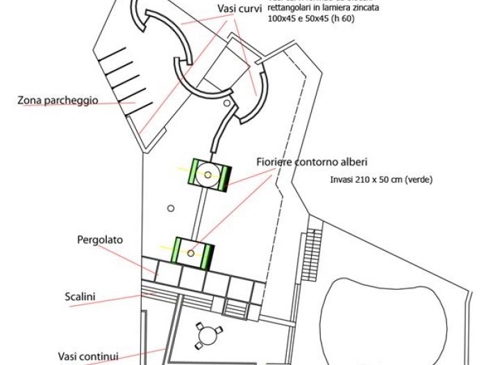 Archisio - Archihouse - Progetto Progetto giardino spazio condominiale a roma