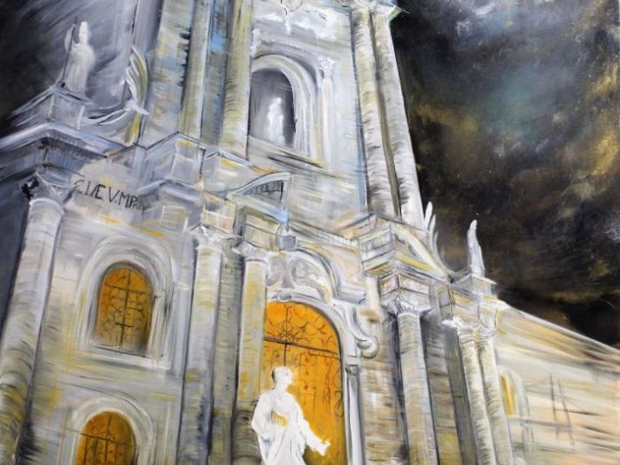 Archisio - Silvia Senna Arte - Progetto Architetture liquide 25 - duomo di siracusa