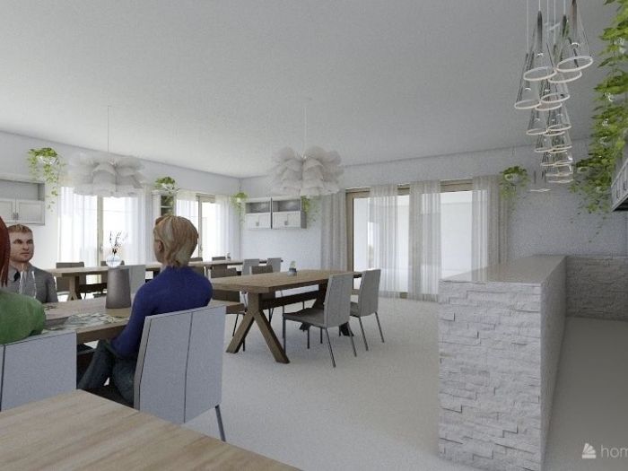 Archisio - Studio Campisi - Progetto Rendering sala ristorante