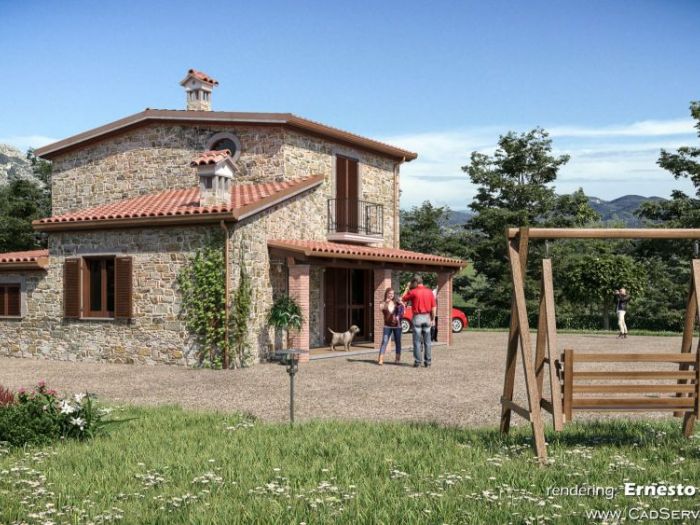 Archisio - Cad Service Di Ernesto Di Gregorio - Progetto Rendering fabbricato in ascrea ri