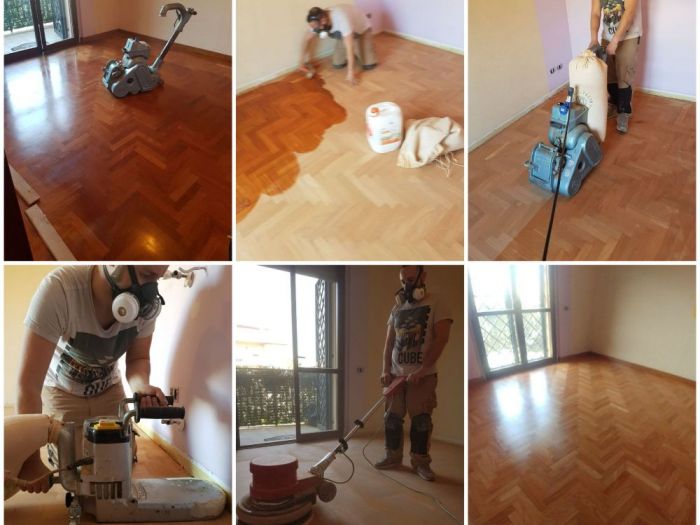 Archisio - Parquettista Roma - Progetto Restauro parquet massello con levigatura e verniciatura