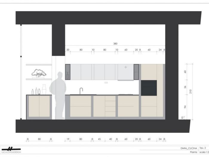 Archisio - Luca Longu - Progetto Cucina roma centro storico