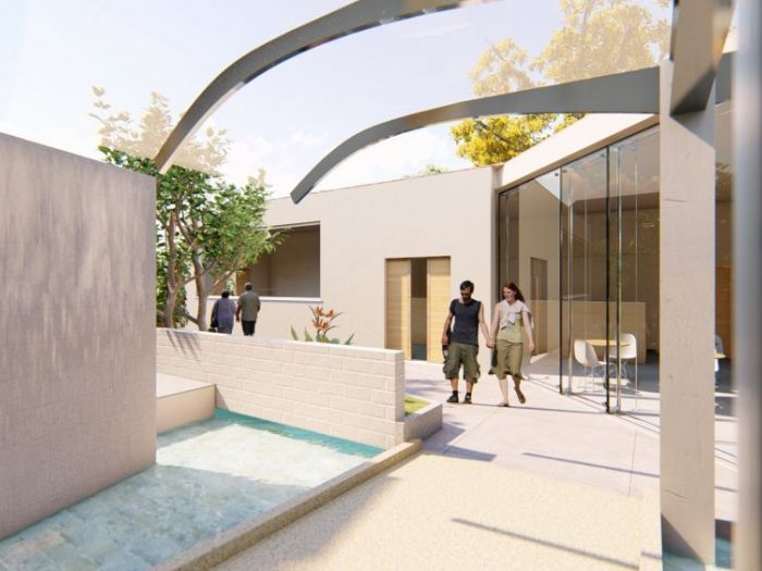 Archisio - Andrea Sorci Natural Living - Progetto Ipotesi progetto di ripristino di un capannone a borghetto flaminio rm per la sede museale della fondazione