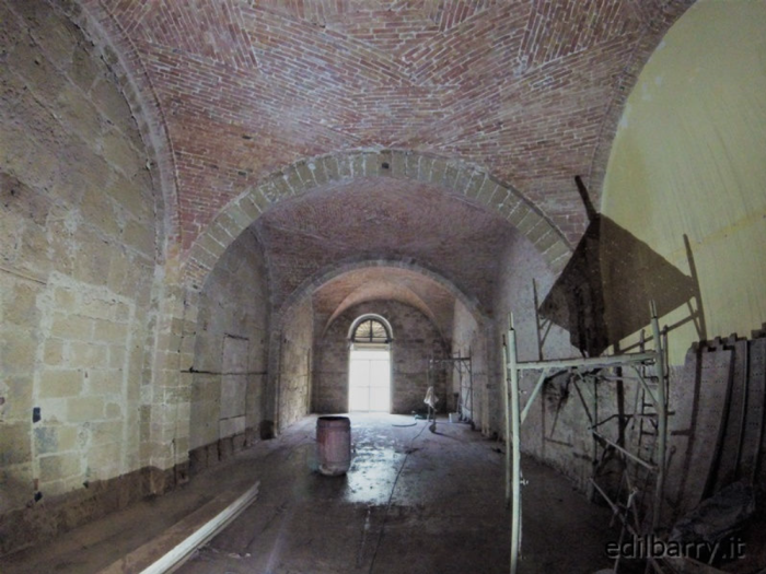 Archisio - Edilbarry - Progetto pulizia volte in cotto e muri in arenaria tramite sabbiatura