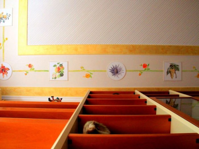 Archisio - Luca Righetto - Progetto Interior design Decorazioni floreali a soffitto