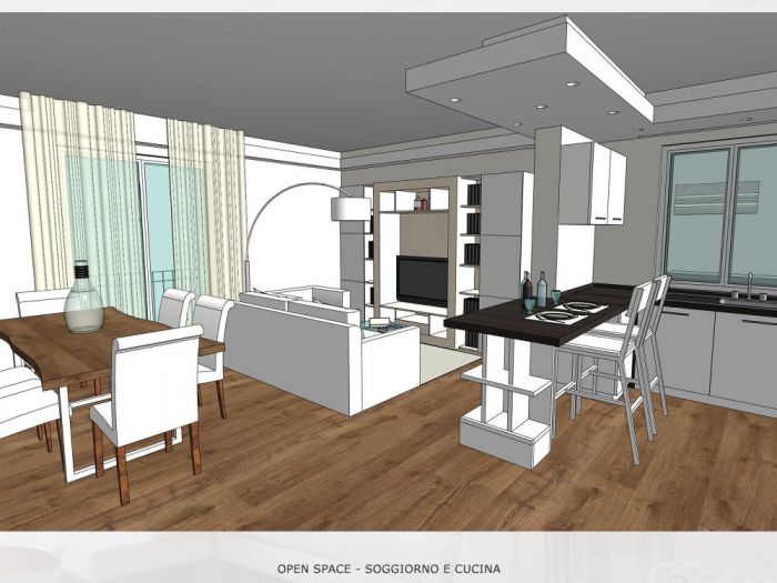 Archisio - Mc Rendering Solution - Progetto open space Avanti tutta