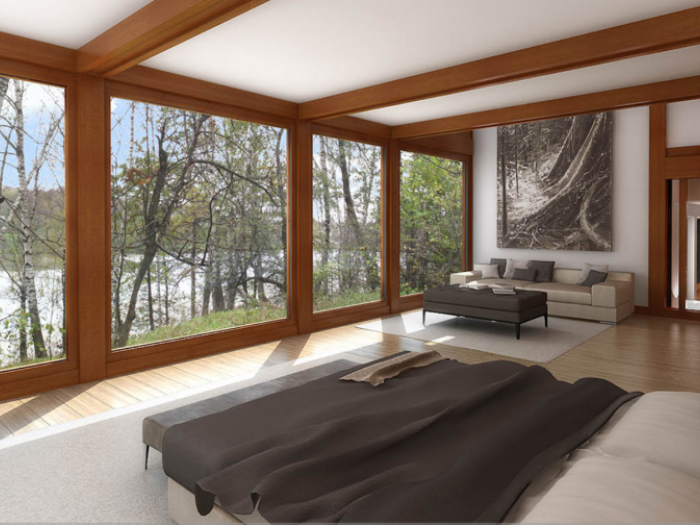 Archisio - Pagano - Progetto Villa in legno akulinino