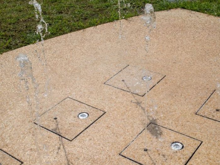 Archisio - Forme Dacqua - Progetto Fontana semidinamica a pavimento - parco dellascolto cittadella
