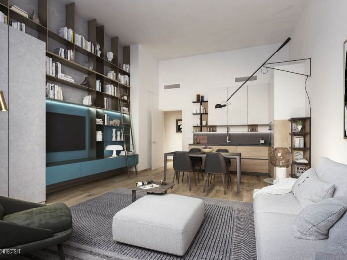 Archisio - Sf Architects - Progetto Living room selvanesco 77 milan