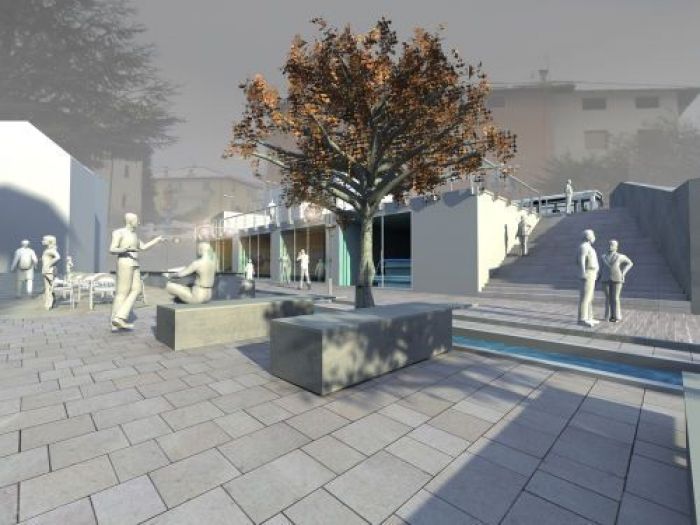 Archisio - Arch Lorenzo Ardito - Progetto Riqualificazione urbana ed arredo urbano di piazza ca Pilati tassullo