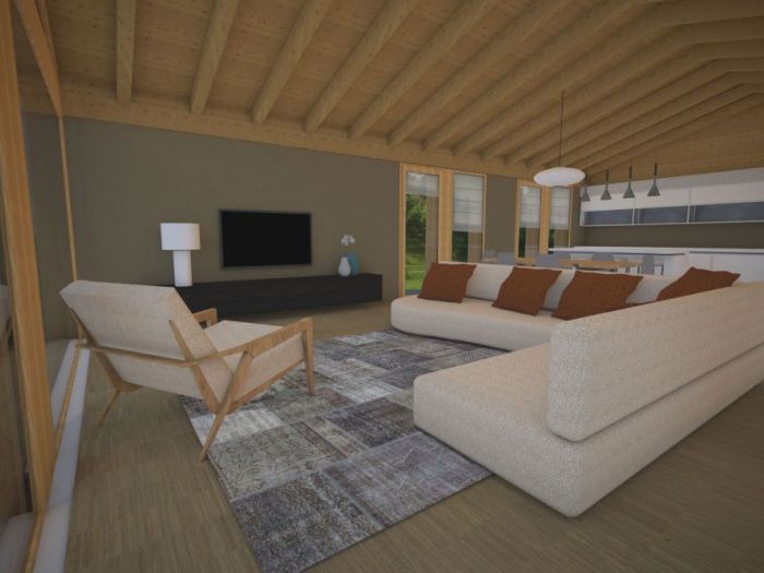 Archisio - Michele Slaviero - Progetto Casa unifamiliare in legno a basso consumo energetico - nzeb