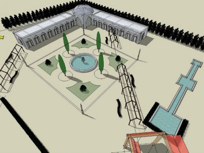 Archisio - Studio Di Architettura Mannelli - Progetto Ristrutturazione giardino presso la moschea di yedikule istanbul turkey
