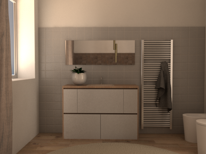 Archisio - Monica Vartolo - Progetto Arredamento di un bagno