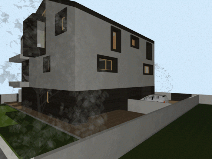 Archisio - Glagabriele Lottici Architetto - Progetto Casa per due famiglie