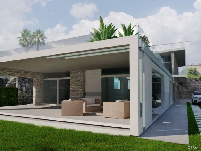 Archisio - Gilles Patrice Arch Todaro - Progetto Villa panoramica di lusso con piscina