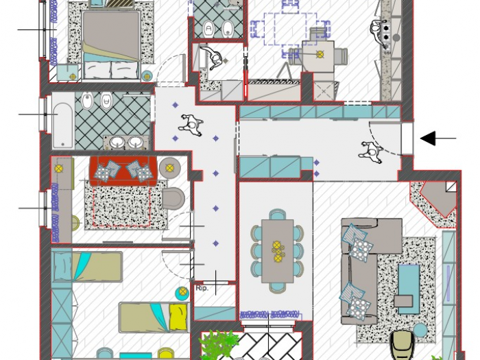 Archisio - Fgs Project Stp Sas - Progetto Ristrutturazione e progetto degli arredi