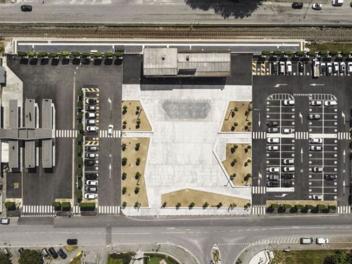 Archisio - Forme Dacqua - Progetto Fontana semi dinamica a pavimento darfo boario terme