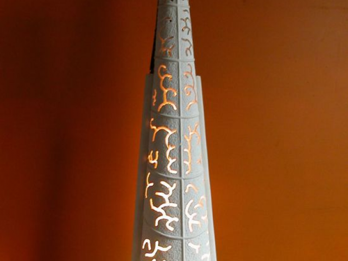 Archisio - La Pietra Di Luca - Progetto Sculture lumininose lampade coralli applique coralli