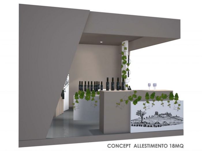 Archisio - Monia Alberici - Progetto Lolio in stand - allestimento fieristico di 18mq
