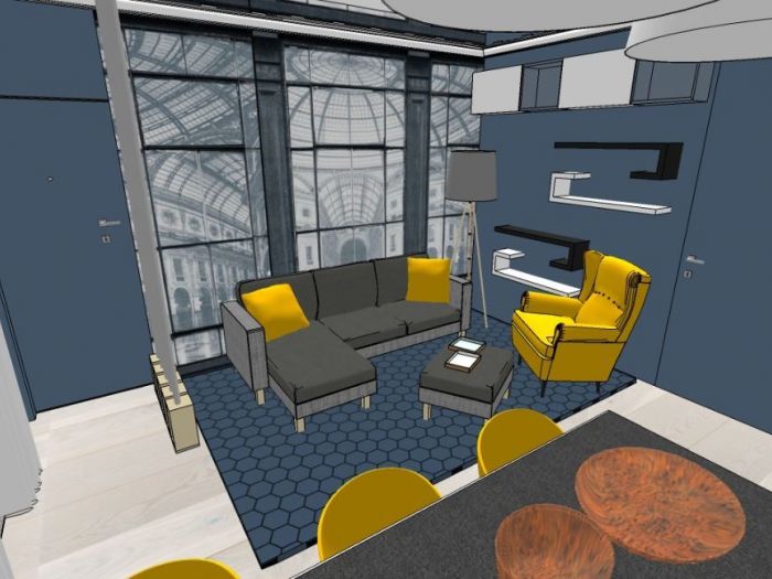 Archisio - Interno 75 - Progetto Tre locali nella provincia milanese