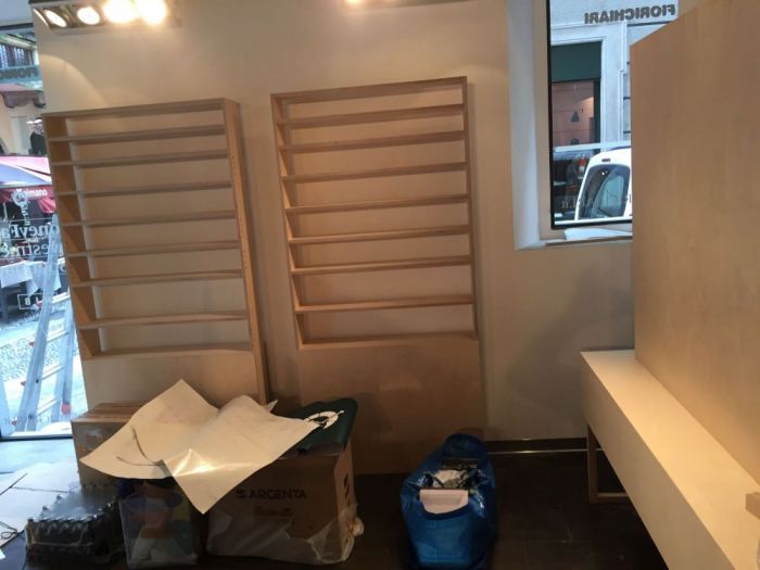 Archisio - Falegnameria Fusetto Arredamenti Dinterni - Progetto Temporary shop brera mi