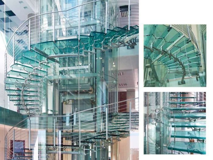 Archisio - Vetreria Artistica Tonazzi - Progetto Scale in vetro e acciaio