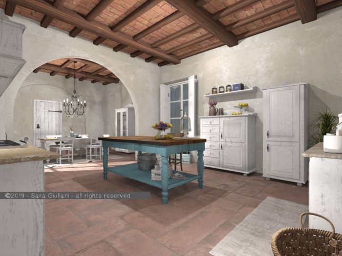 Archisio - Sara Giuliani - Progetto Cucina shabby chic
