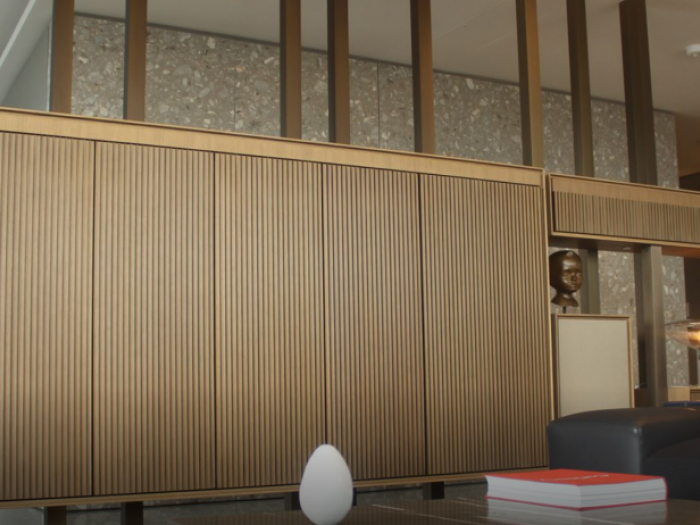 Archisio - Mob Int International Interiors - Progetto Il legno il passato il presente e il futuro il cuore del nostro gruppo il materiale con il quale abbiamo imparato a realizzare ambienti