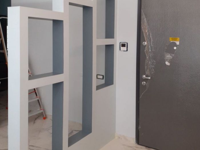 Archisio - Mani Srl Ristrutturazini - Progetto Separ in cartongesso e cristallo appartamento zona mezzocammino roma