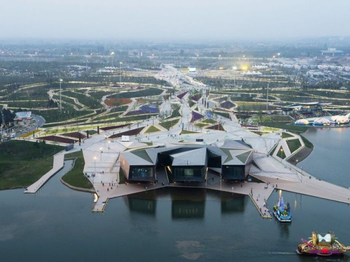 Archisio - Plasma Studio - Progetto Flowing gardens xian international horticultural expo