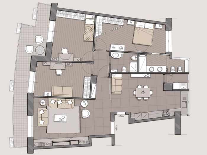 Archisio - Mario Pucciarelli - Progetto Appartamento otta2