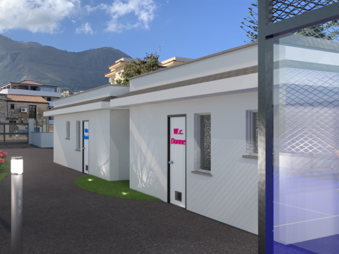 Archisio - Benedetto Catarinicchia - Progetto Campo da padel con fotoinserimento