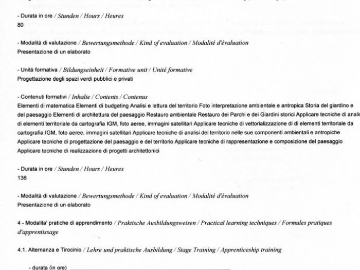 Archisio - Luca Righetto - Progetto Attestazioni per progettazione giardini