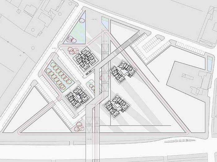 Archisio - Ruggero Lenci - Progetto Concorso ive di social housing in via ca doro favaro veneto