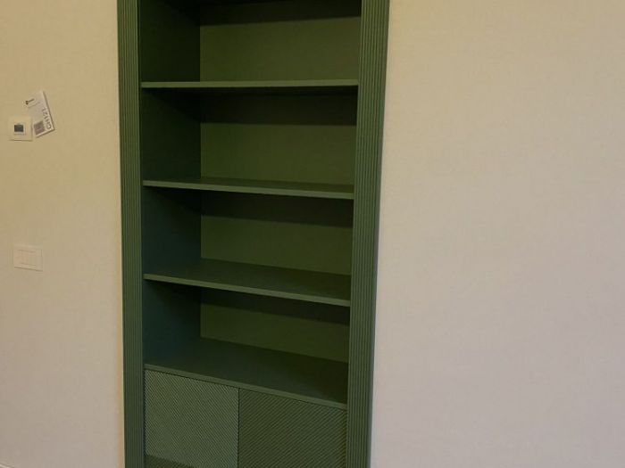 Archisio - Fp Forma - Progetto Librerie su misura integrate a parete via pace milano
