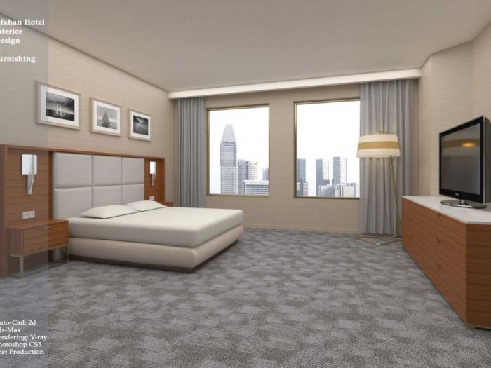 Archisio - Rosa Nozari - Progetto Hotel interior design 3d-modeling and rendering