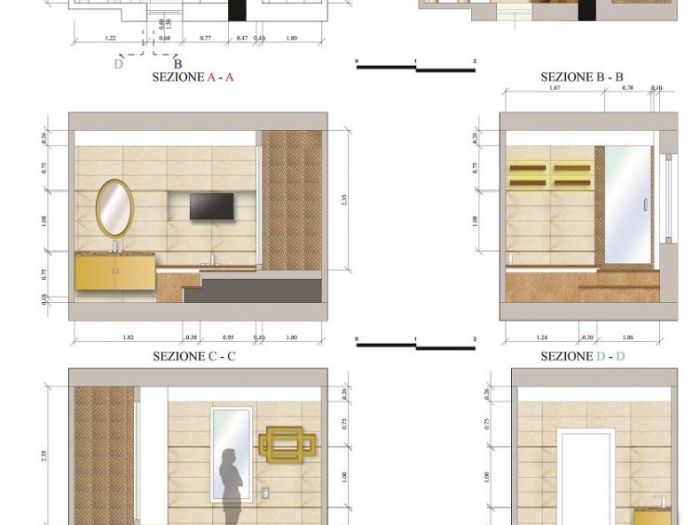 Archisio - Alessandro Baccanico - Progetto Bagno padronale