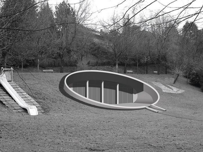 Archisio - Ettore Curto - Progetto Nuova biblioteca di briosco