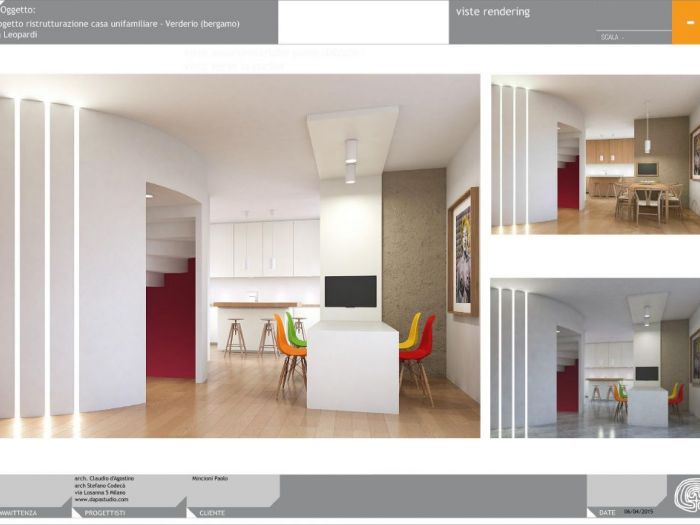 Archisio - Claudio Dagostino - Progetto Progettazione interior design di una casa residenziale