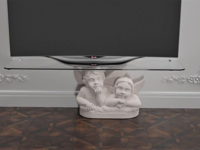 Archisio - Dablec Di Tiziano Moletta - Progetto Porta televisore classico angeli