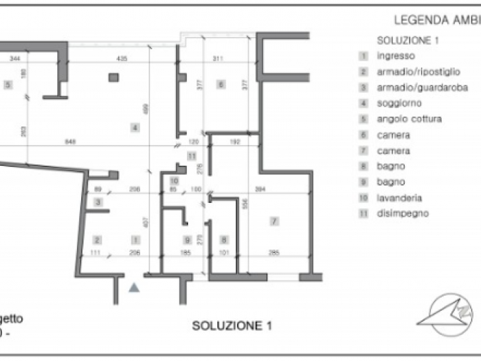 Archisio - Gianluca Ferranti - Progetto Appartamento 100 mq