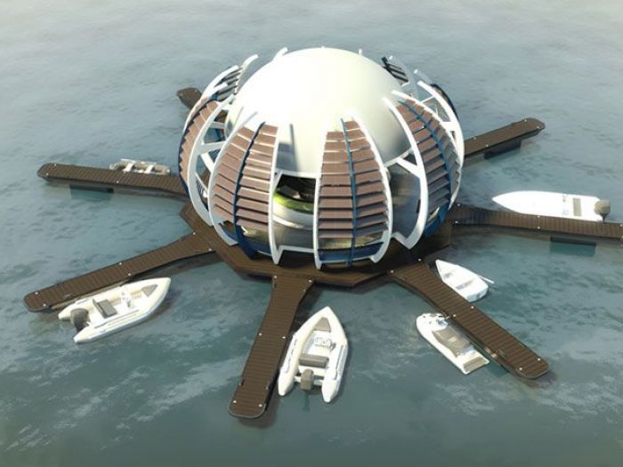 Archisio - Torrisi Procopio Architetti - Progetto Tst 01 floating kiosk marine parks lakes lagoons