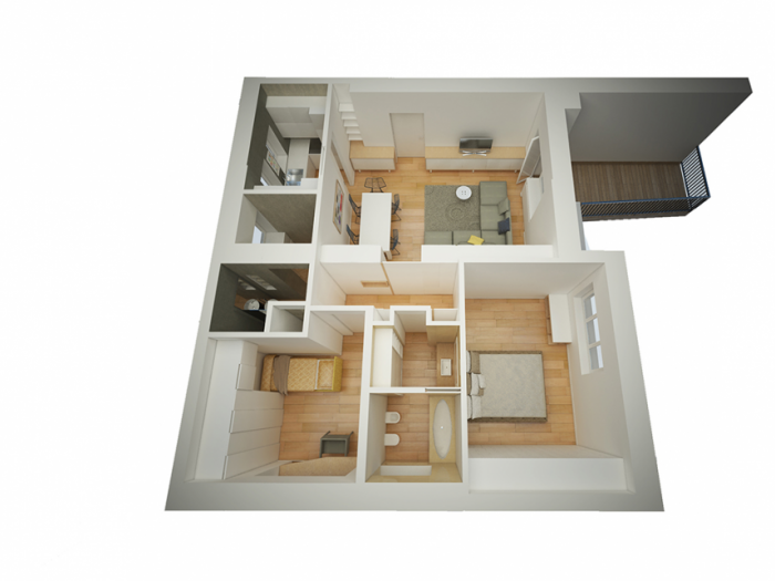 Archisio - Mint Studio Associato Di Architettura - Progetto Appartamento cg roma