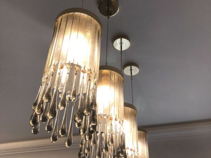 Archisio - Multiforme Lighting - Progetto Design chandeliers for kitchen and living room in a flat in moscow