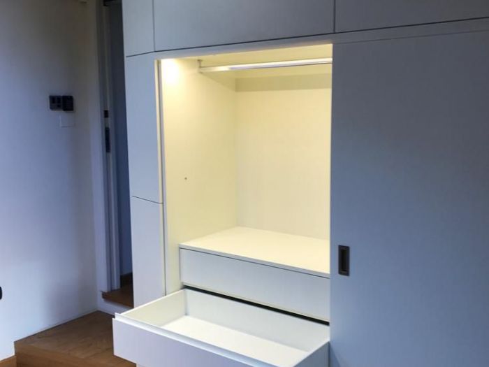 Archisio - Valeriani Di Domenico - Progetto Armadi mansarda su misura