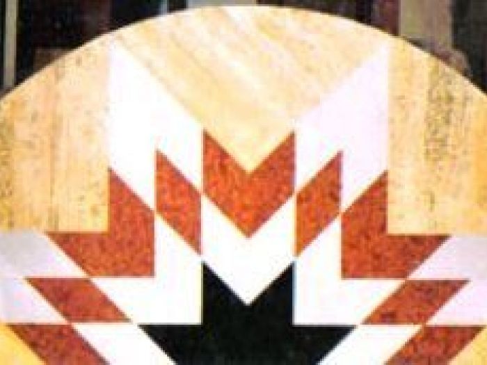 Archisio - Guglielmi Marmi Snc - Progetto Decoro mosaico su rosa portogallo decoro parquet decoro stella decoro geometrico decoro pavimento