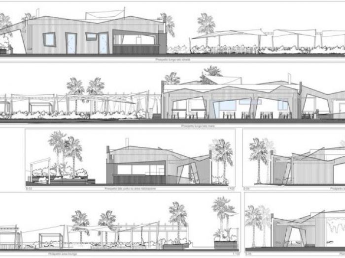 Archisio - Studio Ferretti - Progetto Stabilimento balneare ippocampo